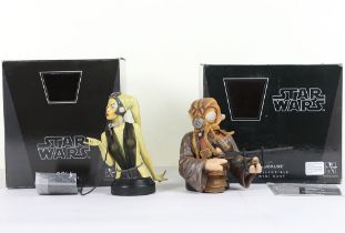 Two Star Wars Gentle Giant Mini Busts