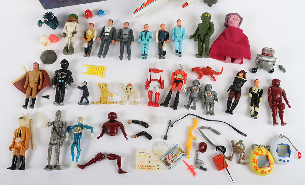 Collection of Vintage 3.75 Action Figures Vehicles weapons and accessories plus a Battlestar Galacti - Image 2 of 4