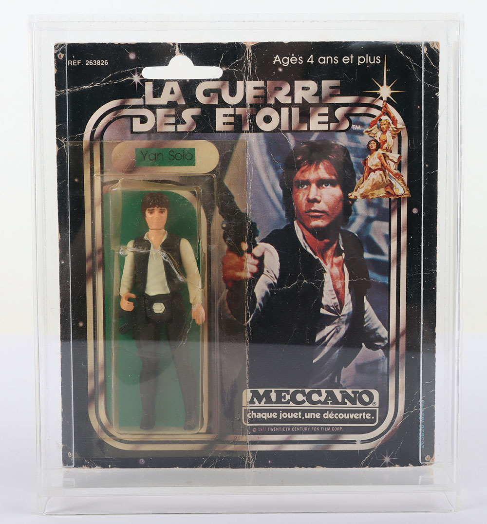 Vintage Star Wars Han Solo (Yan Solo) on Rare French release Meccano square card - Image 12 of 12
