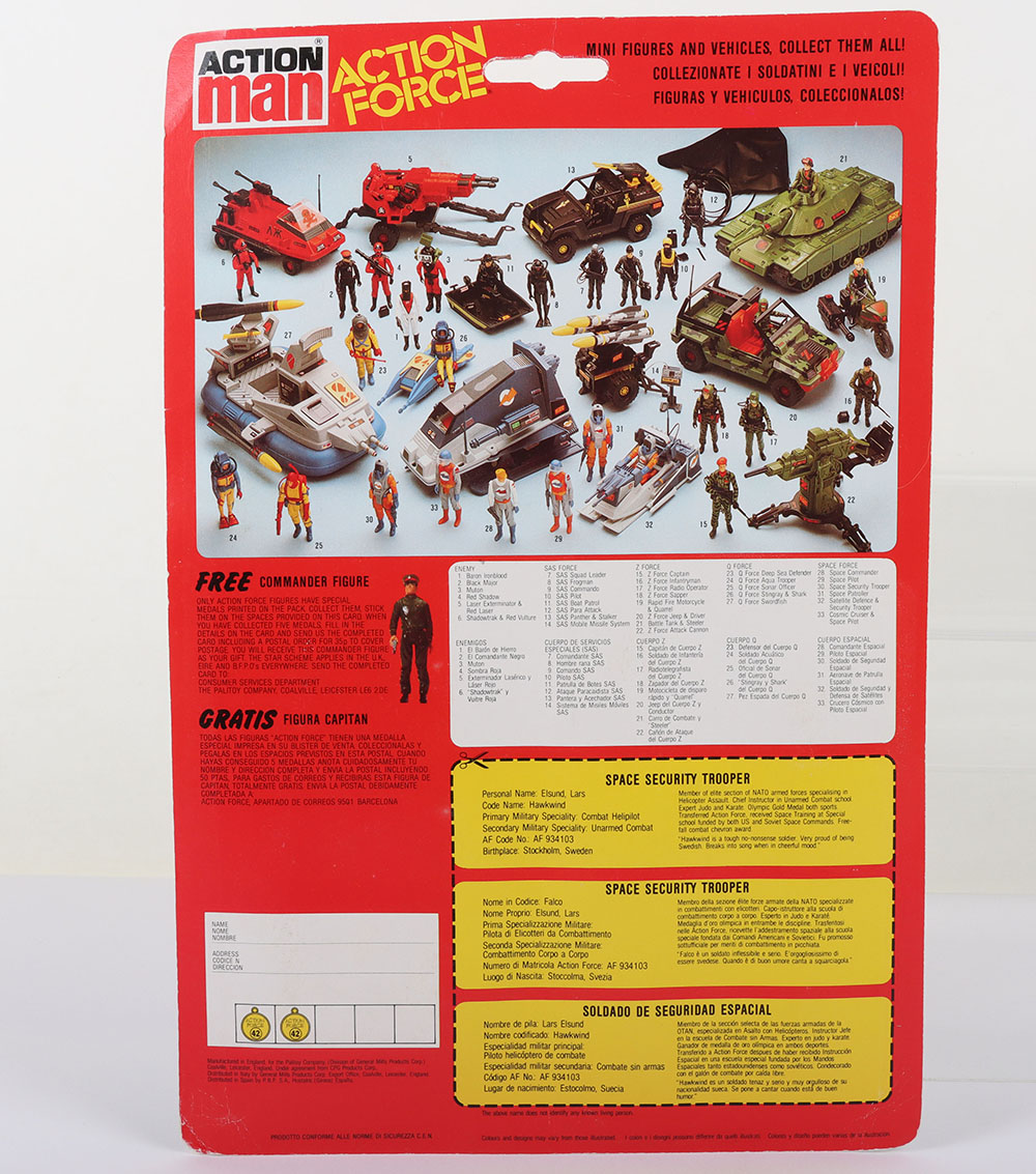 Palitoy Action Force Space Force Satellite Defence and Security Trooper action figure - Image 2 of 6