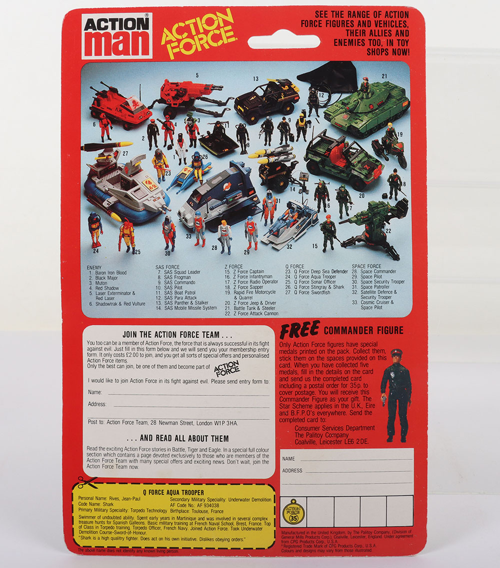 Palitoy Action Force  Q Force 4 action figures - Image 9 of 9