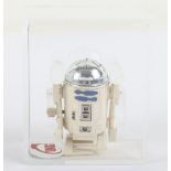 Scarce Vintage Star Wars Takara Japan R2-D2 Wind Up Graded 80 Action Figure