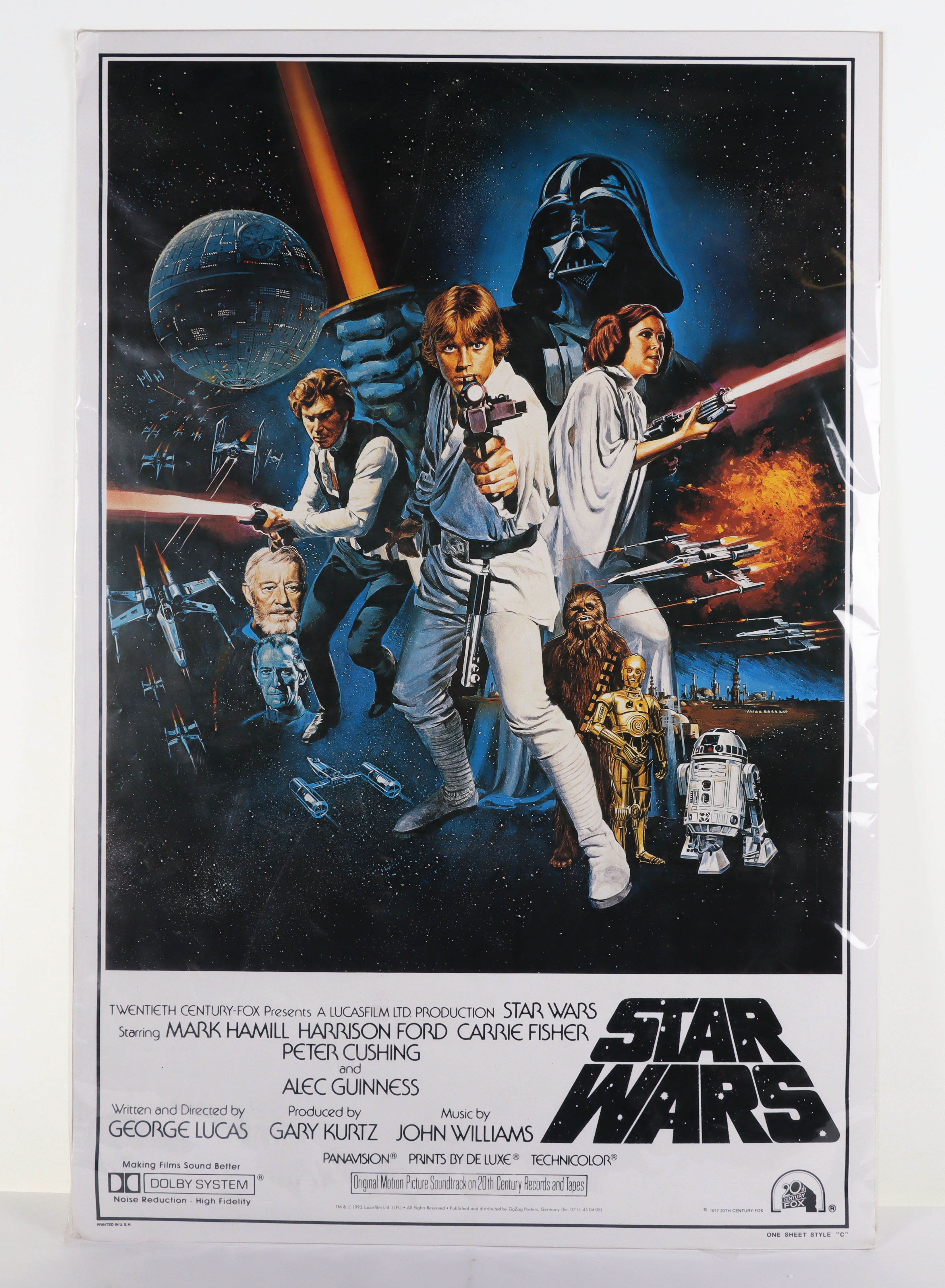 Star Wars 1993 Issue One sheet Style C Poster