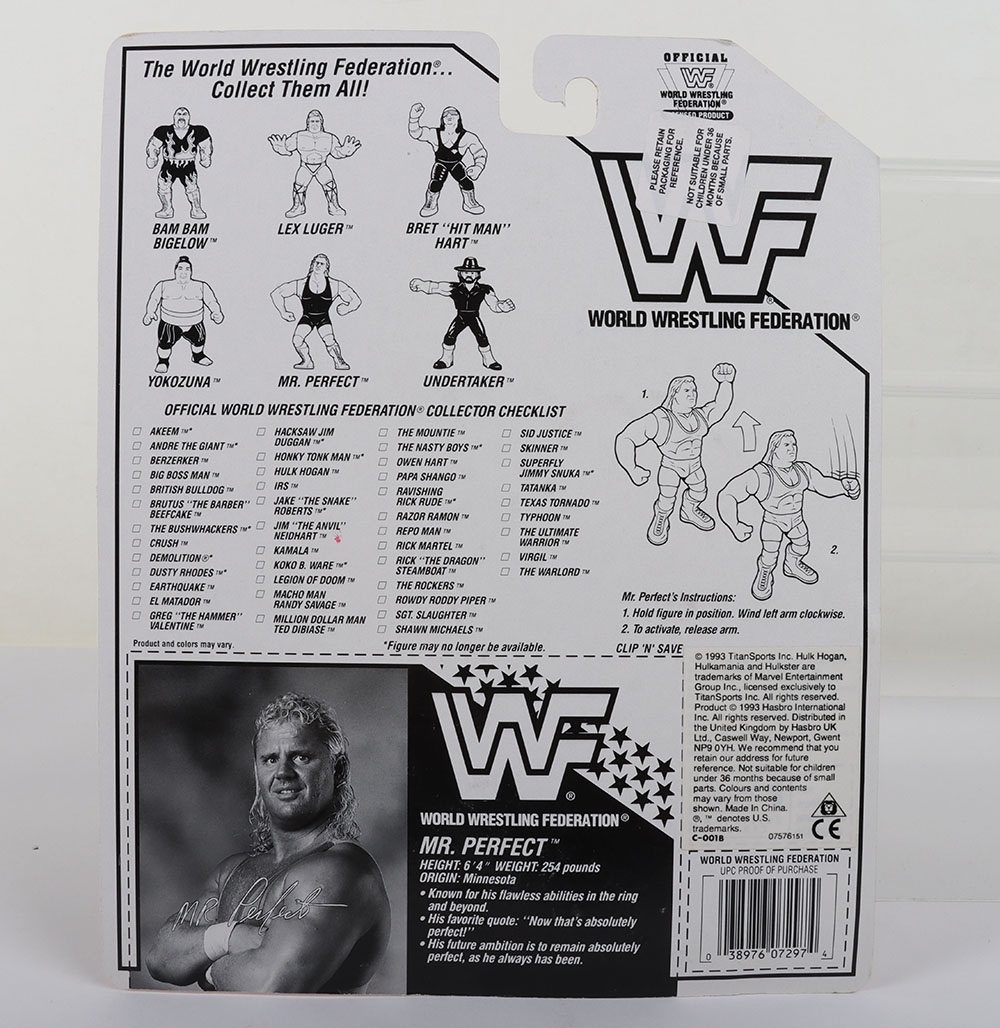 Mr Perfect series 8 WWF Wrestling figure by Hasbro - Image 2 of 9