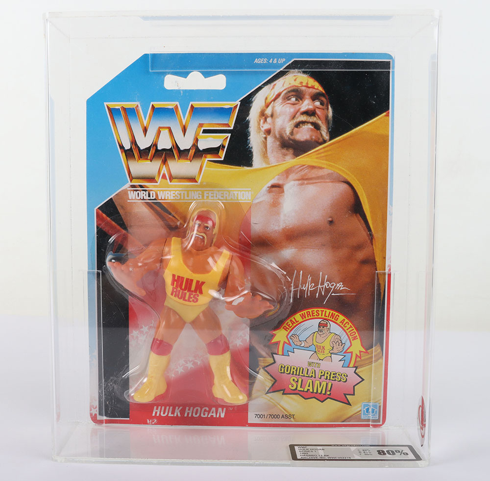 UKG Graded 80 Hulk Hogan series 1 WWF Wrestling figure by Hasbro