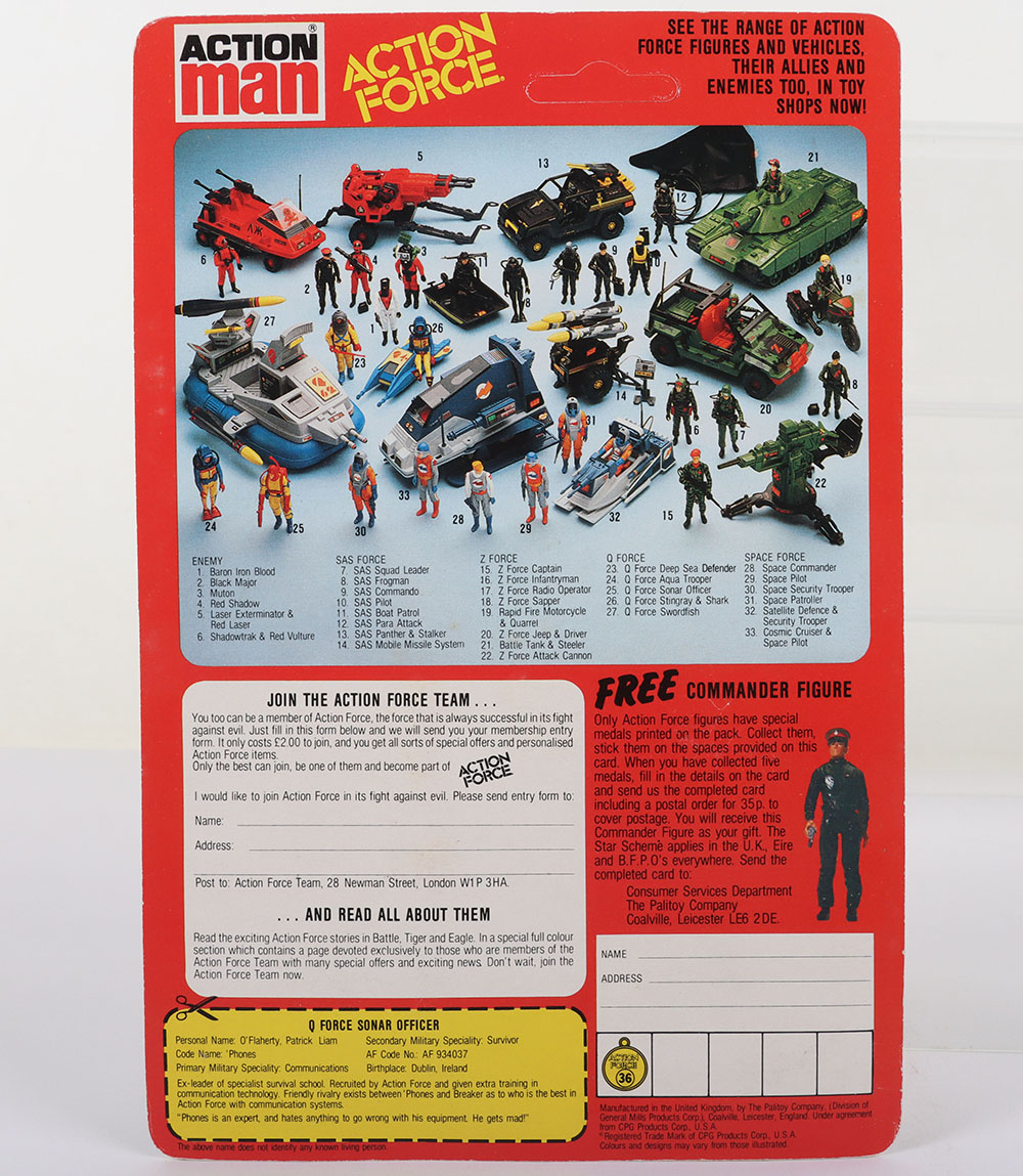 Palitoy Action Force  Q Force 4 action figures - Image 3 of 9