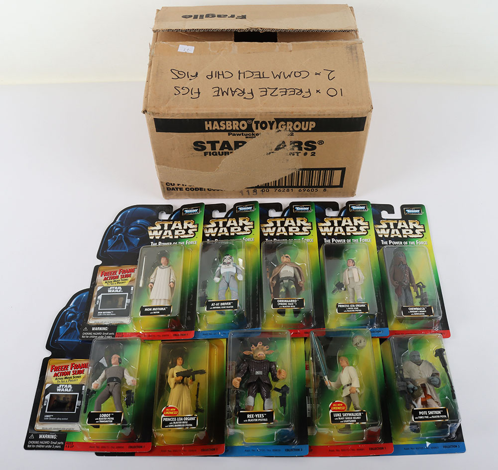 Star Wars Power of the Force 10 carded Action Figures Mint with Freeze Frames with Original Shipping