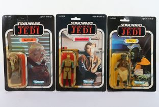 Three Vintage Kenner Star Wars Japanese Tsukuda Issue Return of The Jedi Action Figures