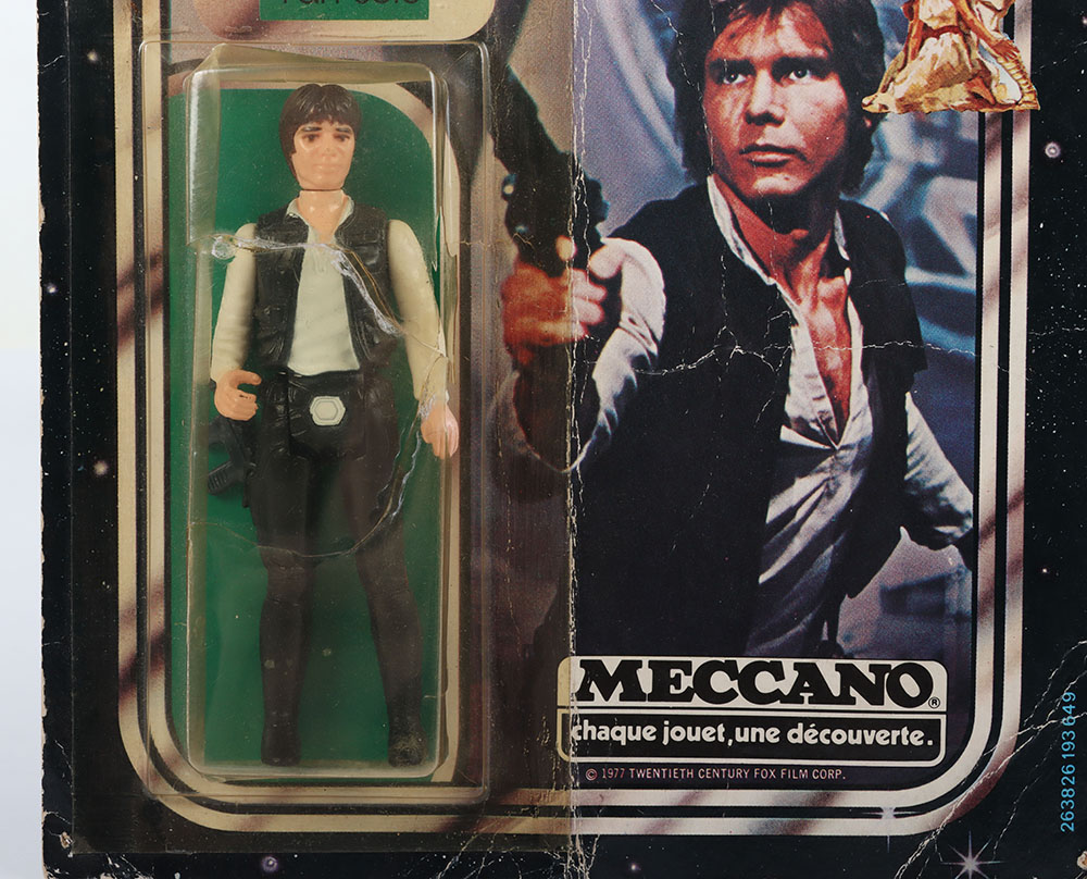 Vintage Star Wars Han Solo (Yan Solo) on Rare French release Meccano square card - Image 2 of 12