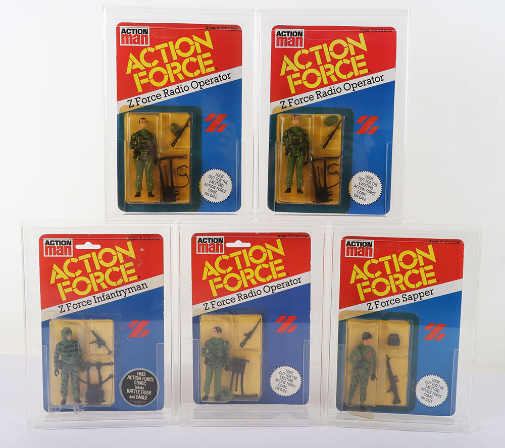 Palitoy Action Force Z Force 5 action figures