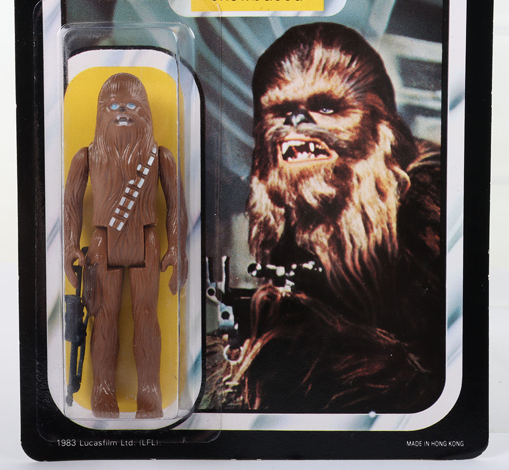 Vintage Star Wars Chewbacca on Palitoy 1983, Return of the Jedi 45 C Card back - Image 2 of 12