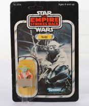 Vintage Star Wars Yoda on Empire Strikes Back 32 back Kenner card