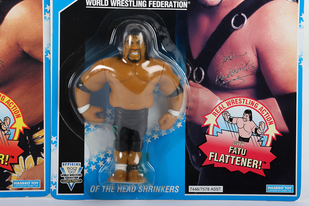 Fatu & Samu of the headshrinker series 10, WWF Wrestling figures by Hasbro - Image 6 of 6