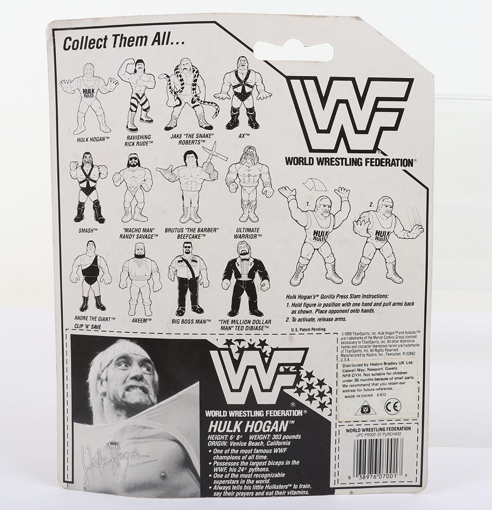 Hulk Hogan series 1 WWF Wrestling figure by Hasbro - Image 2 of 8