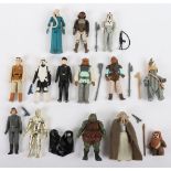 Fourteen Loose Vintage Star Wars Figures