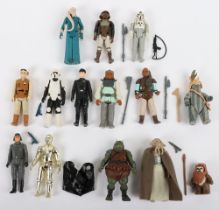 Fourteen Loose Vintage Star Wars Figures