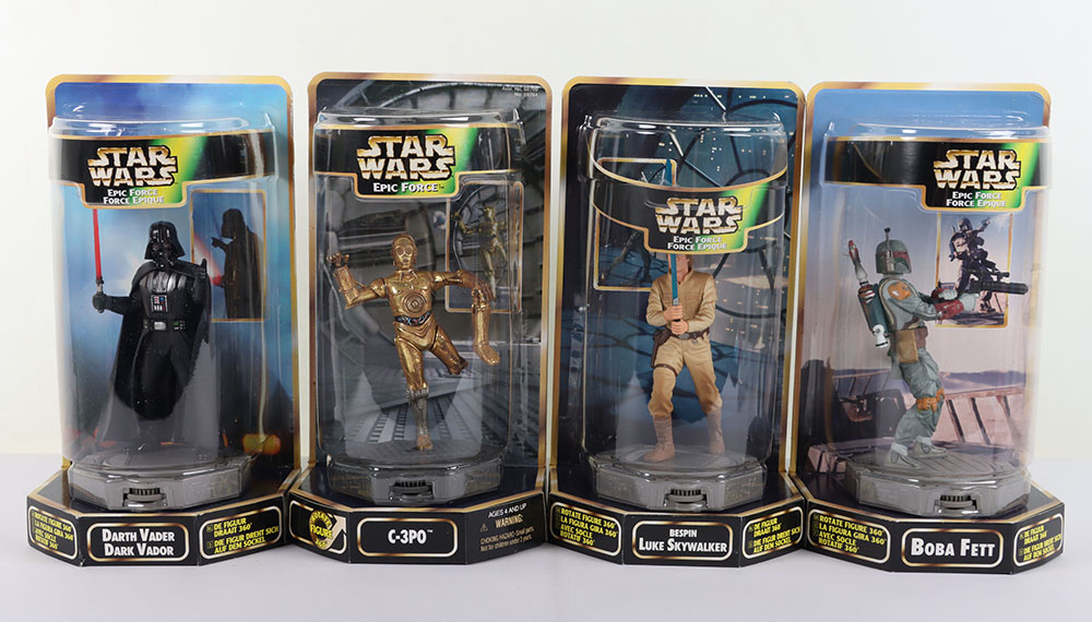 Star Wars Power of the Force Mint carded Epic Force set of 4 Kenner action figures