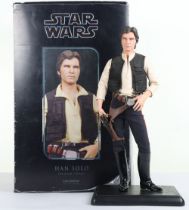 Star Wars Sideshow Han Solo Episode IV A New Hope Premium Format Limited Edition Figure on plinth