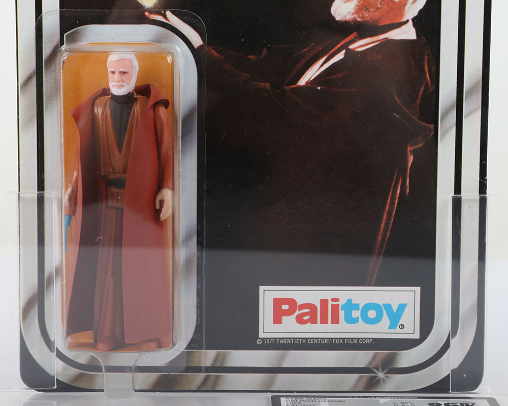 Vintage Star Wars UKG Graded 85 Ben (Obi-Wan) Kenobi on 1978 Palitoy 12 Back B card - Image 3 of 9