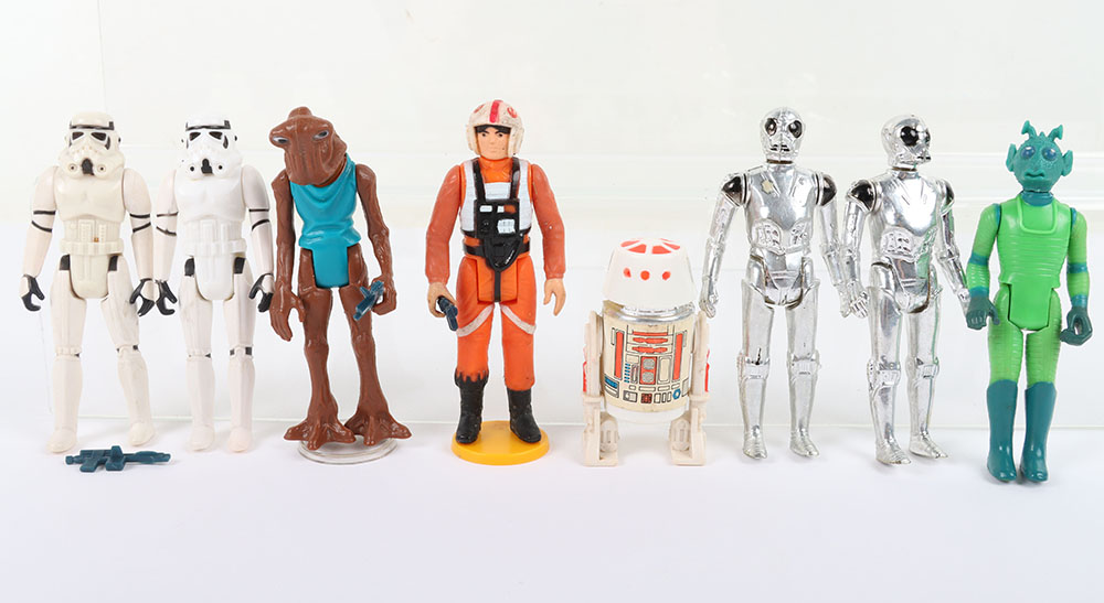 Eight Loose First/Second Wave Vintage Star Wars Figures