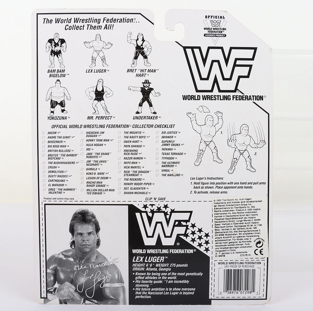Lex Luger series 8 WWF Wrestling figure by Hasbro. - Image 2 of 8
