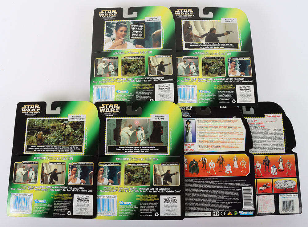 Star Wars Power of the Force Princess Leia Collection of Mint Carded Action Figures Kenner - Image 2 of 2