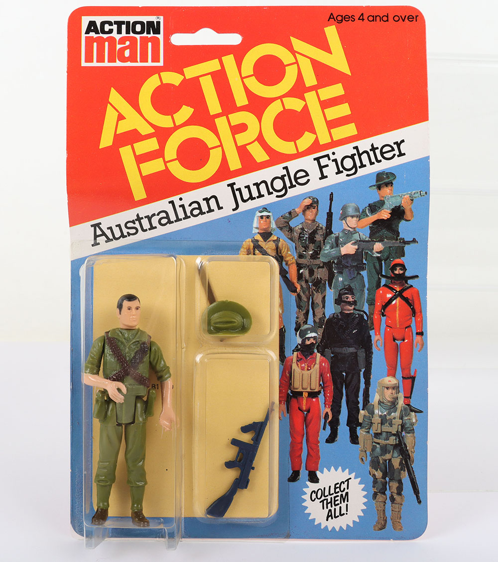 Rare Palitoy Action Force Australian Jungle Fighter action figure, series 1,