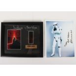 Star Wars Episode III Revenge of the Sith Filmcell signed Dave Prowse is Darth Vader