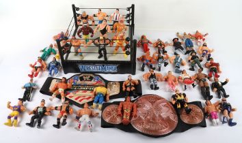 Forty Two Loose WWF Wrestling figures
