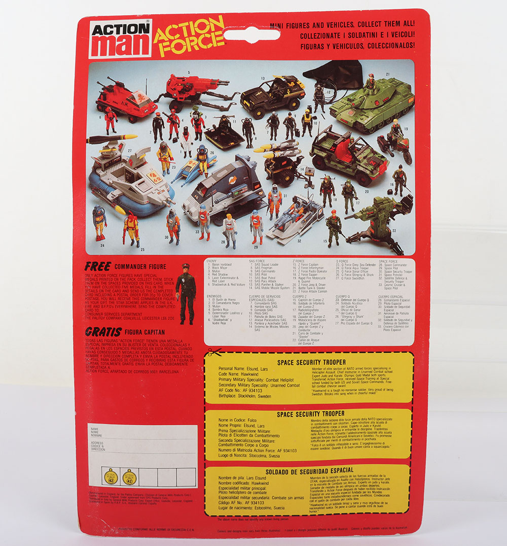 Palitoy Action Force Space Force Satellite Defence and Security Trooper action figure - Image 2 of 6