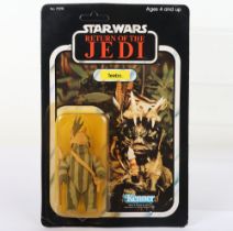 Vintage Kenner Star Wars Return of The Jedi Teebo Original Carded Figure