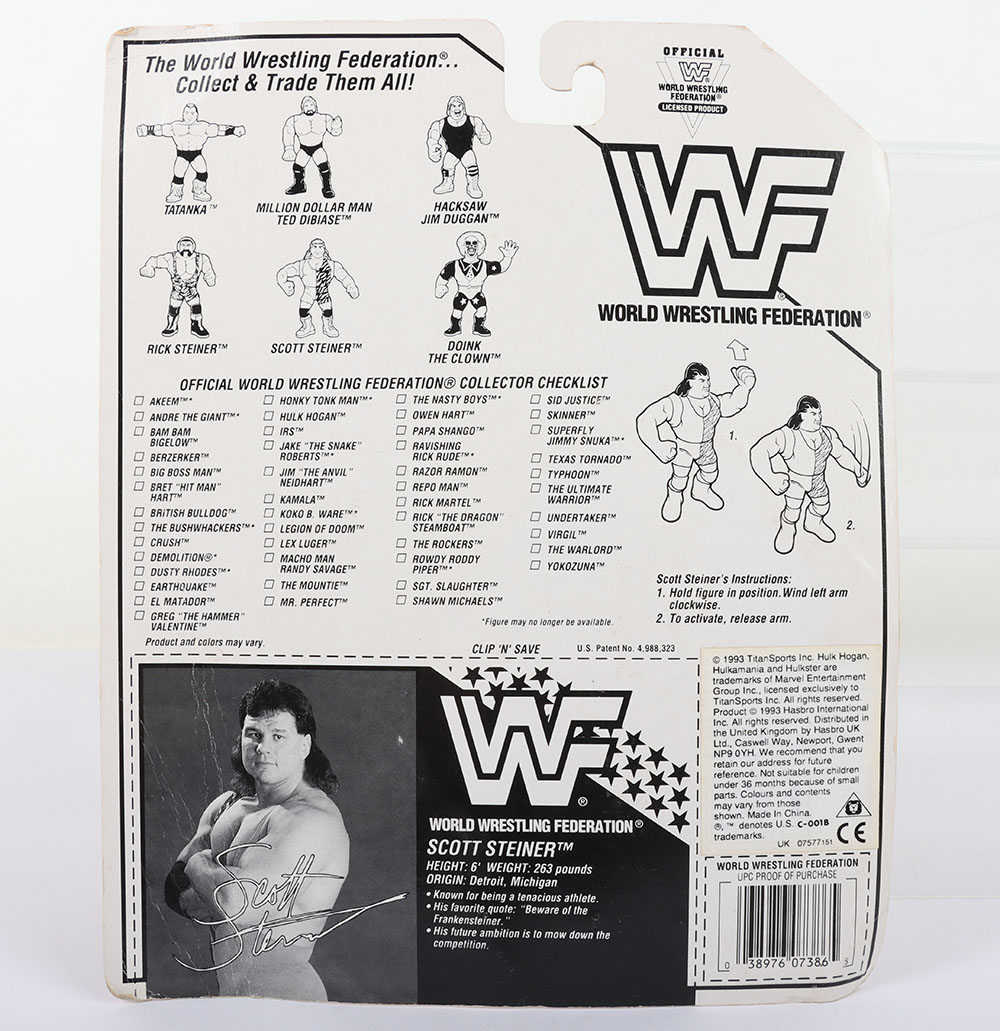 Scott Steiner series 9 WWF Wrestling figure by Hasbro. - Image 2 of 8
