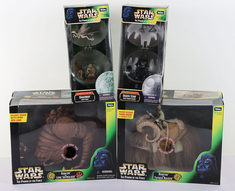 Star Wars Power of the Force Rancor and Luke, Tusken Raider and Bantha Kenner Sets