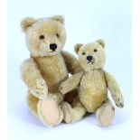 Two Steiff golden mohair Original Teddy bears, 1950s,