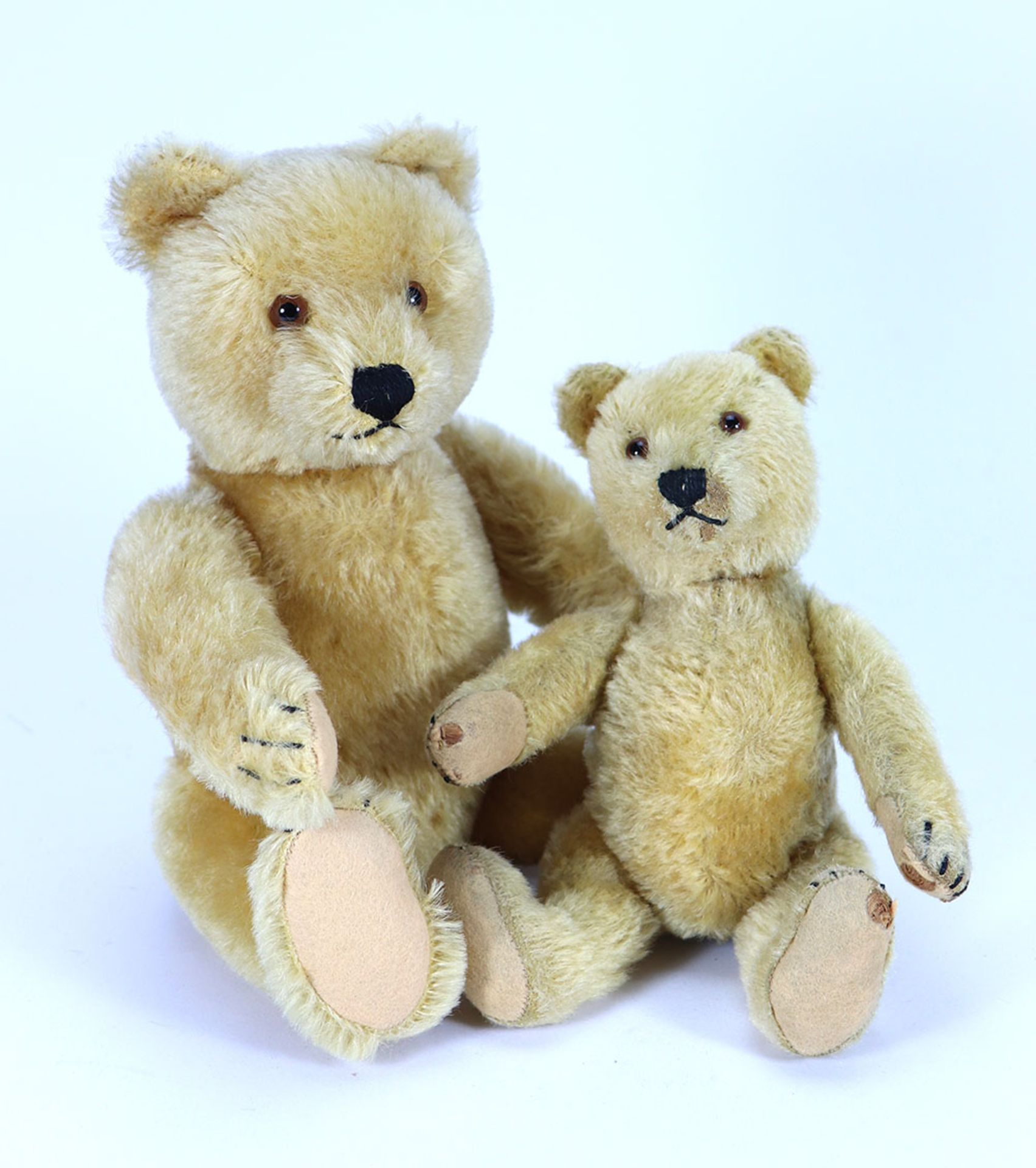 Two Steiff golden mohair Original Teddy bears, 1950s,