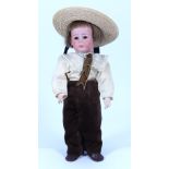 A sweet Kammer & Reinhardt 115 bisque head character doll, German circa 1910,