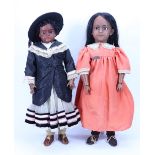 A rare Simon & Halbig 1249 ‘Santa’ black bisque head doll, German circa 1910,