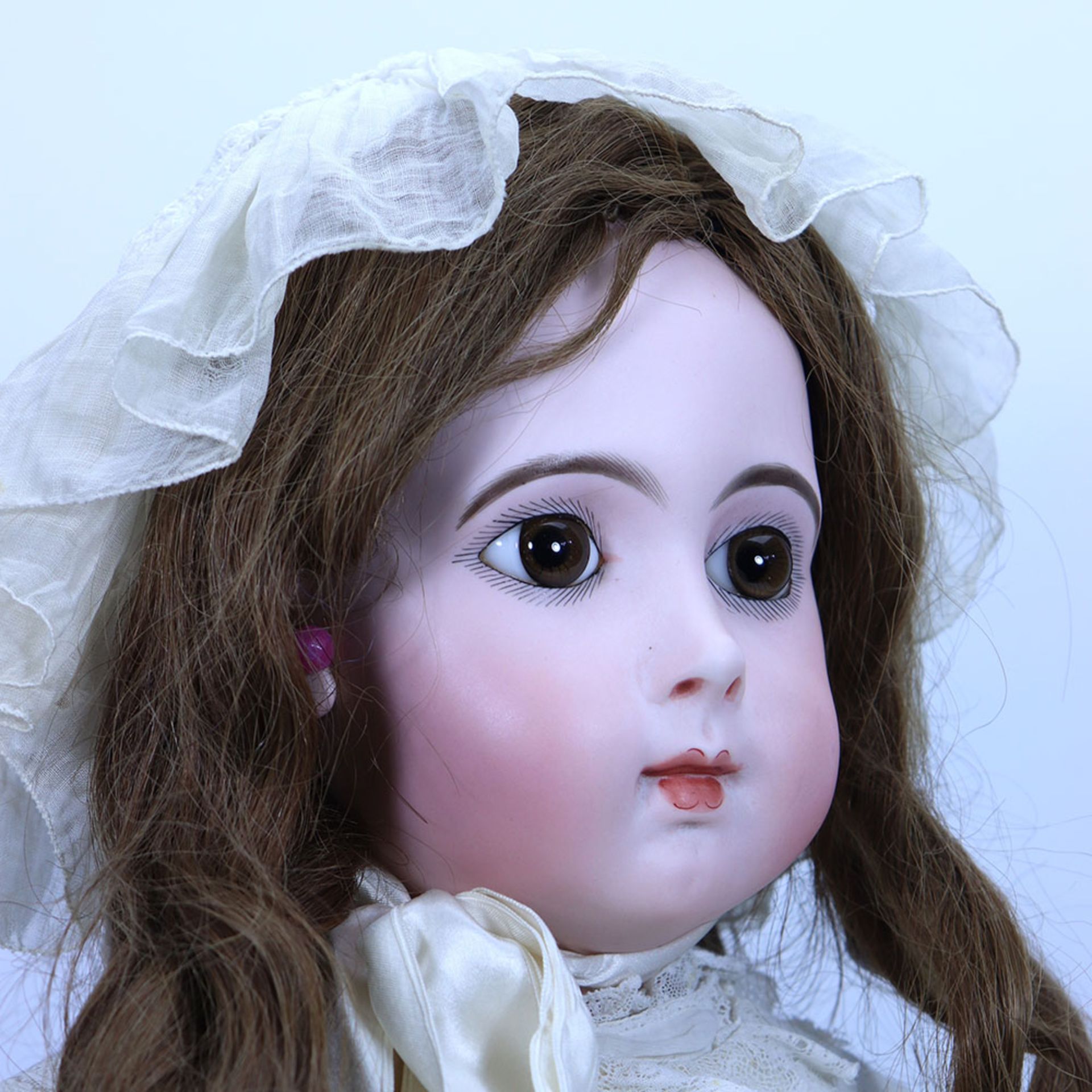 A beautiful and rare Jumeau Triste bisque head Bebe doll, size 13, French circa 1882, - Image 2 of 7