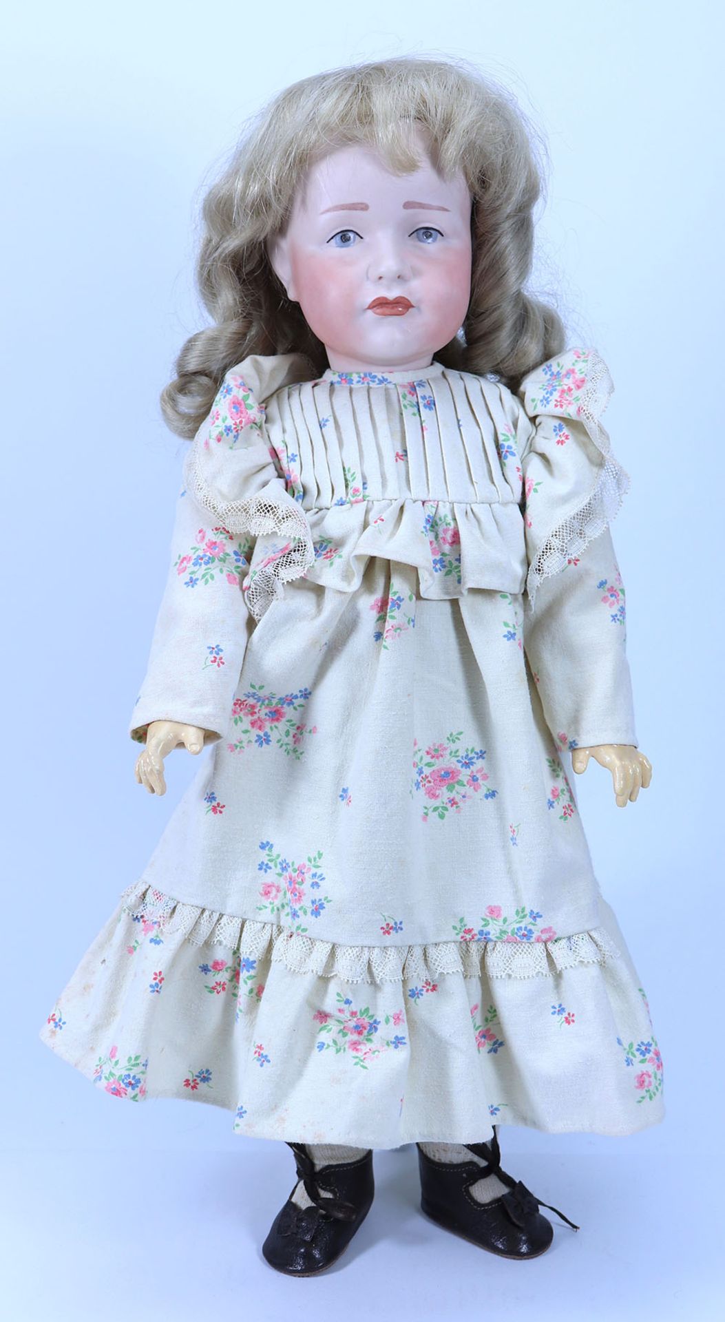 A reproduction Kammer & Reinhardt 114 bisque head doll, 1982