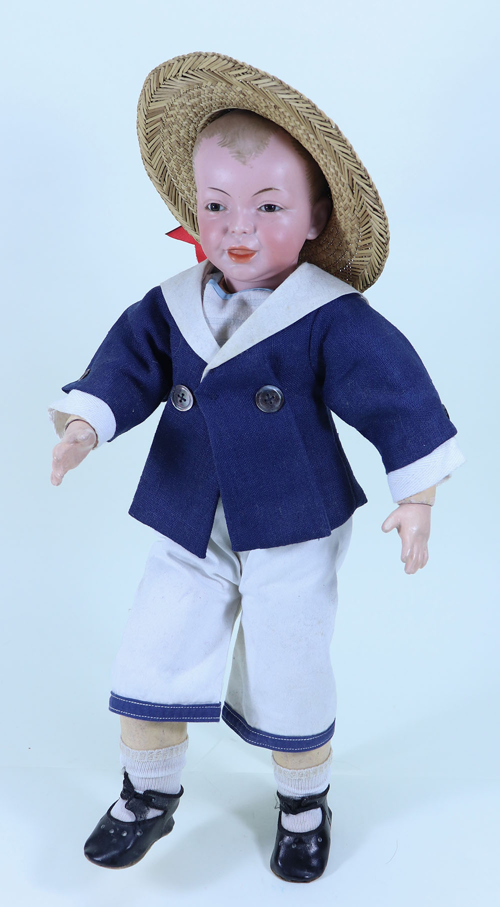 A large S.F.B.J 226 bisque head character doll, French circa 1910, - Image 2 of 2