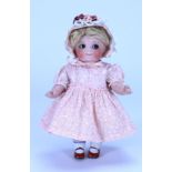 Rare large size Kestner 111 all bisque jointed Googly-eyed doll, German circa 1910,