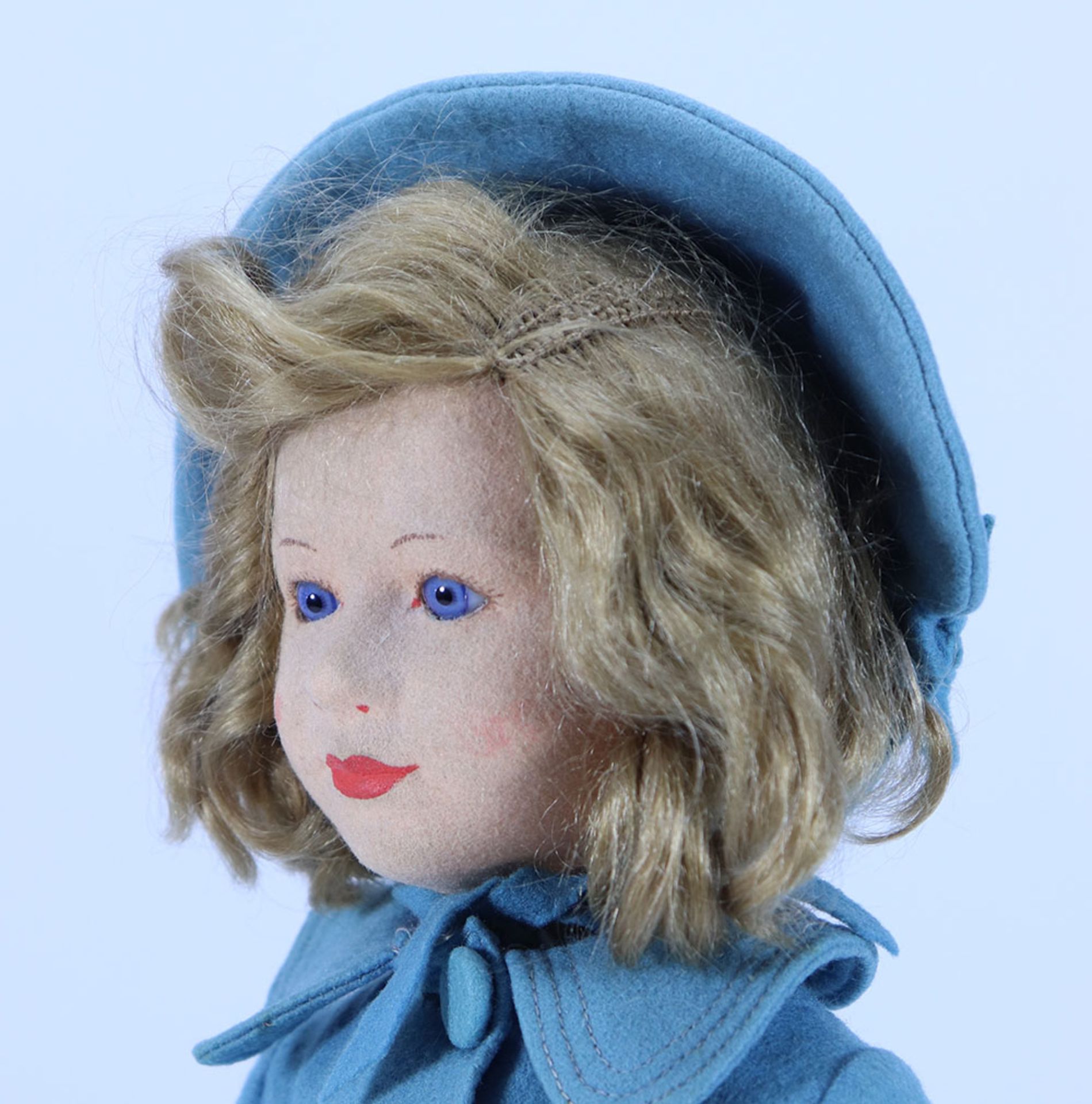 A Chad Valley Princess Margaret Rose cloth doll, English circa 1935, - Bild 2 aus 2