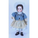 A rare Simon & Halbig 908 early bisque head doll, German 1880s,