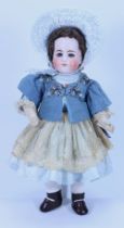 A rare Simon & Halbig 908 early bisque head doll, German 1880s,