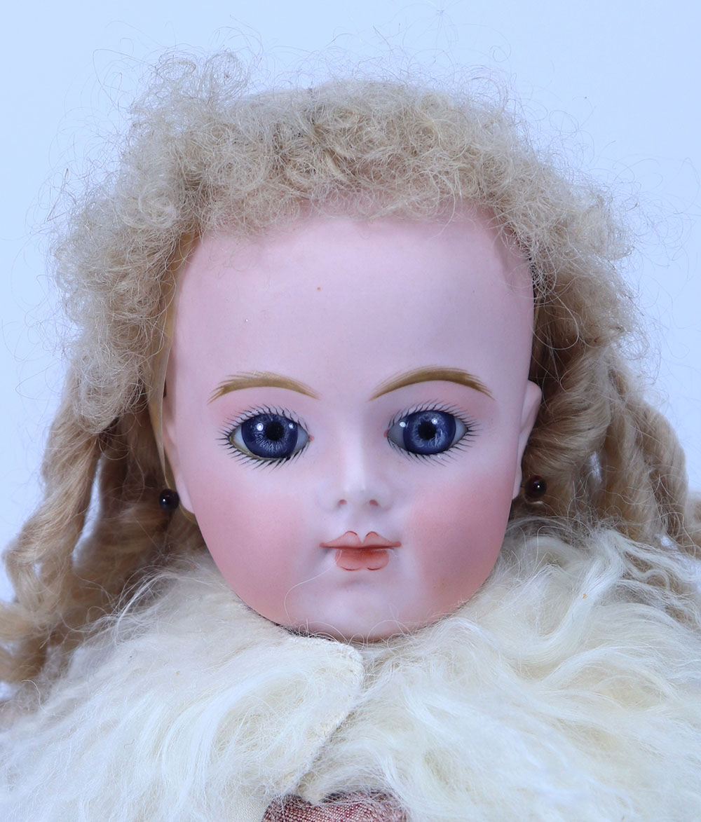 A reproduction Janice Cuthbert Bru Jne R, size 7 bisque head Bebe doll, - Image 2 of 2