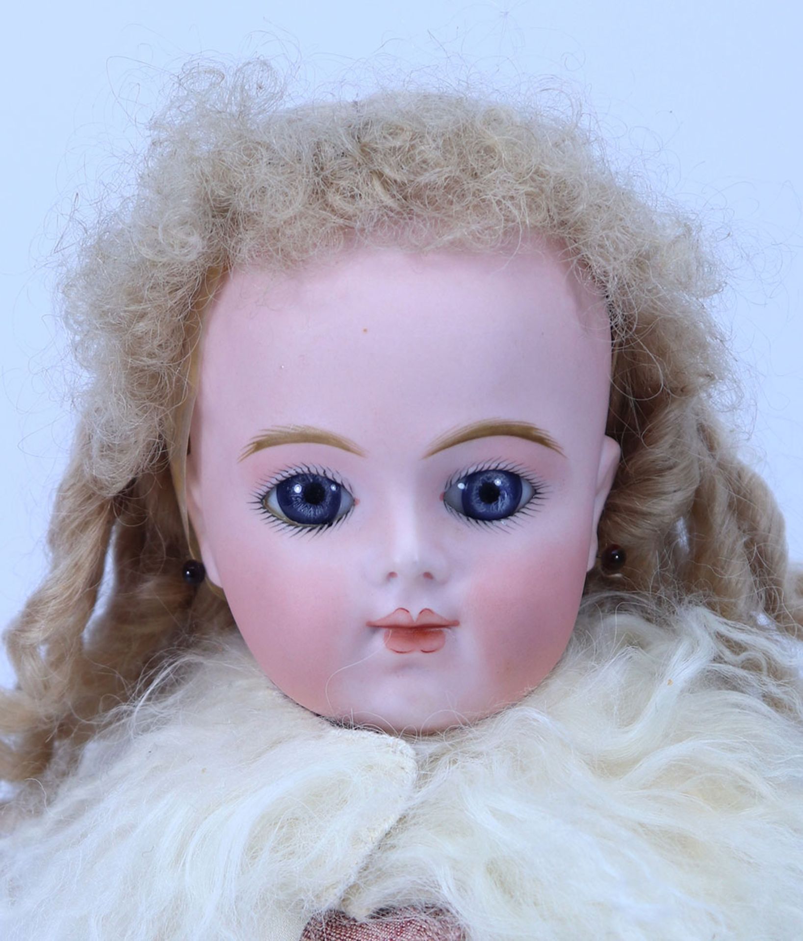 A reproduction Janice Cuthbert Bru Jne R, size 7 bisque head Bebe doll, - Bild 2 aus 2