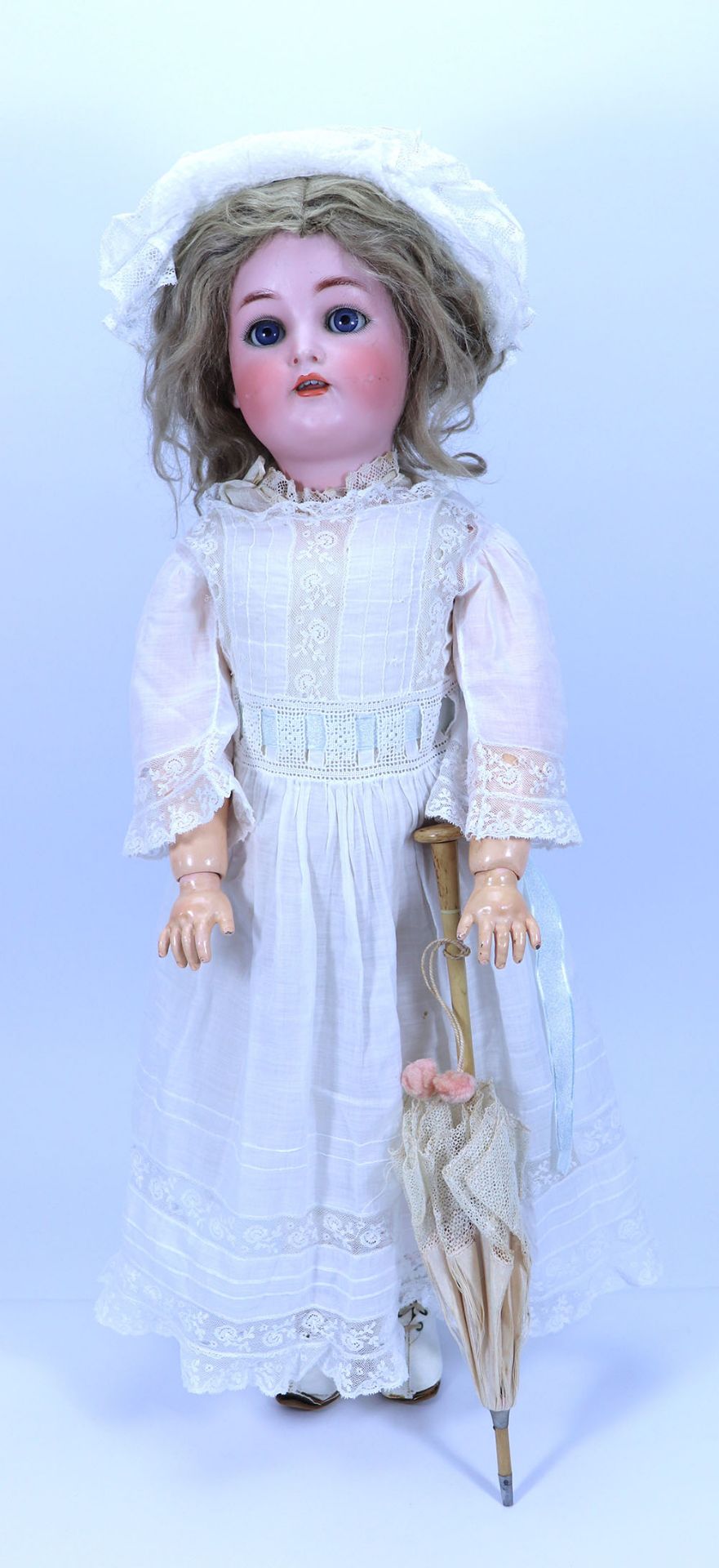 A large Kammer & Reinhardt/S & H bisque head ‘walker’ doll, German circa 1910,