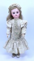 A Francois Gaultier bisque head Bebe doll, size 9, French circa 1890,
