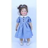 A Kathe Kruse VIII cloth doll, German late 1940s,