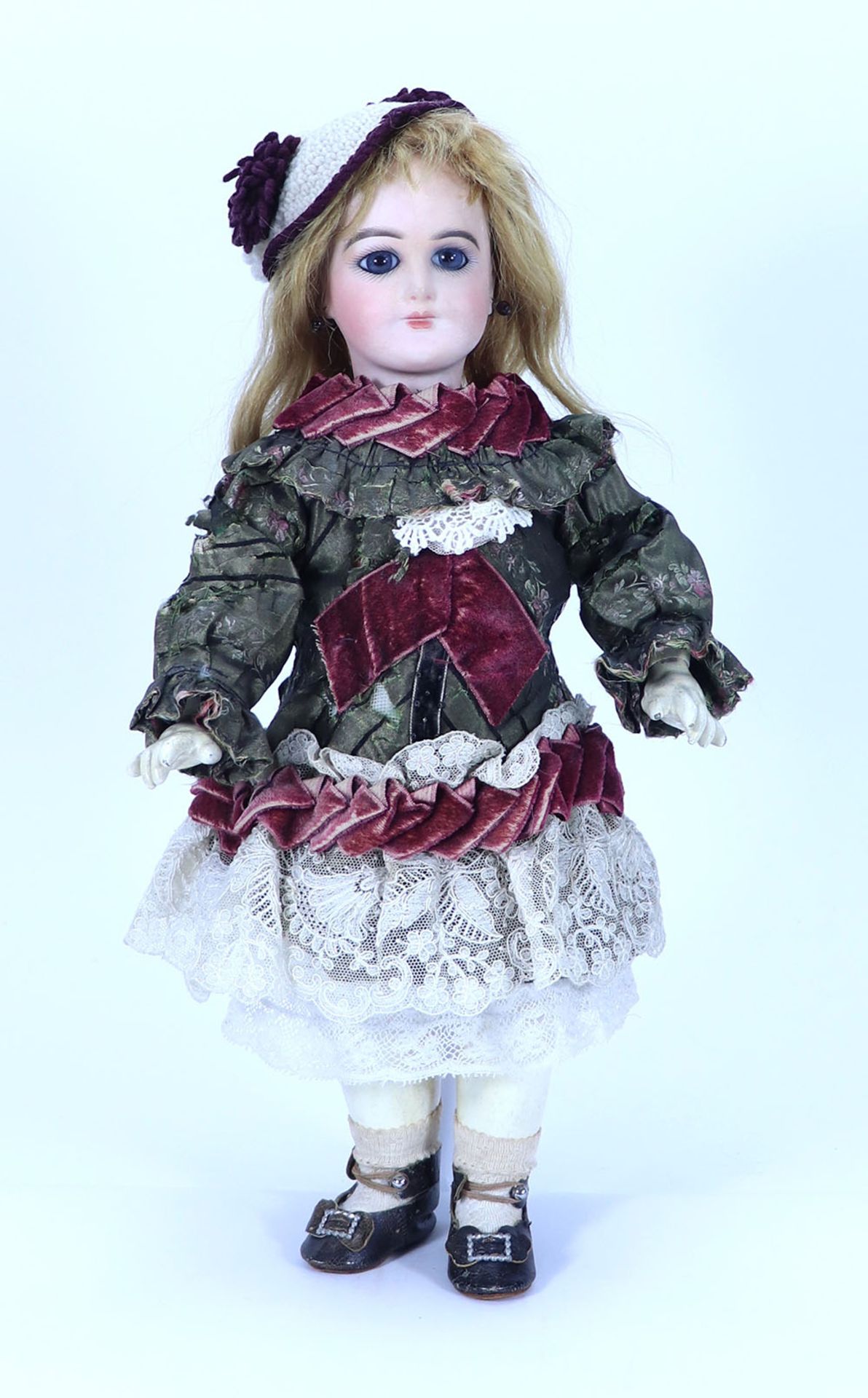 Rare Henri Delcroix ‘PAN’ bisque head Bebe doll, size 5, French circa 1890,